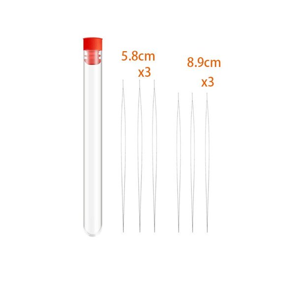 uds acero grande ojo grande plegable bordado cuentas pulsera aguja hilo agujas de coser tamaño surtido joyería herramienta caliente Gao Jinjia LED