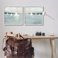 thumbnail image 3 of Stupell Industries Sailboats Grey Nautical Ocean View Coastal Painting White Framed Art Print Wall Art, Set of 2, 3 of 5