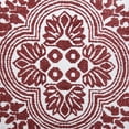 thumbnail image 4 of Ox Bay Indoor Boho Bordered Mosaic Throw Pillow, Red / White, 20" x 20", 4 of 7