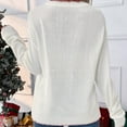 thumbnail image 6 of BLVB Christmas Sweaters for Women Casual Holiday Sweaters Long Sleeve Round Neck Cozy Tops Pullover Fall Winter Clothing, 6 of 7