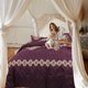 thumbnail image 4 of 3uds Edred?n Juegos Lujosa Floral Patr?n N?rdica Funda Cama Juegos Edred?n con 2 Piezas Almohada Fundas Suave y Liviano 230 x 265 cm / 90 "x 104" Unique Bargains Funda de Juego de Edredón, 4 of 7