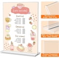 thumbnail image 5 of 3 Pack Acrylic Sign Holder 8.5 x 11 Inches, Clear Menu Stand, Vertical Flyer Display, Table Paper Holder, Desk Brochure, Plastic Sign Display for Restaurants, Office, Store, 5 of 7