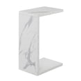 thumbnail image 5 of Home Square C End Table in Faux White Marble Wood - Set of 2, 5 of 5