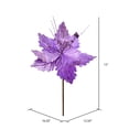 thumbnail image 2 of Vickerman 12" x 16" Lavender Poinsettia Artificial Christmas Spray. Includes 6 sprays per pack., 2 of 3