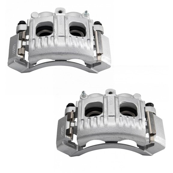 TRQ Front Brake Caliper Set Compatible with 1997-2002 Ford Expedition 1999-2003 F-150 2004 F-150 Heritage 1997-1999 F-250 1997 F-250 HD 1998-2002 Lincoln Navigator