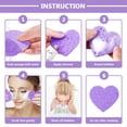 thumbnail image 3 of Esponjas faciales Nuenen, 60 unidades, con recipiente en forma de corazón, 3 of 7