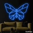 thumbnail image 3 of Craftnamesign Butterfly Geometric Neon Sign, Butterfly LED Sign, Butterfly Wall Art, Butterfly Sign, 3 of 3