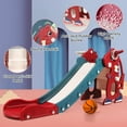 thumbnail image 3 of MagicFox Toddler Slide for Toddler Age 1-3 Indoor Plastic Slide Outdoor Playground Climber Slide Playset with Basketball Hoop & Ring Game, 3 of 8