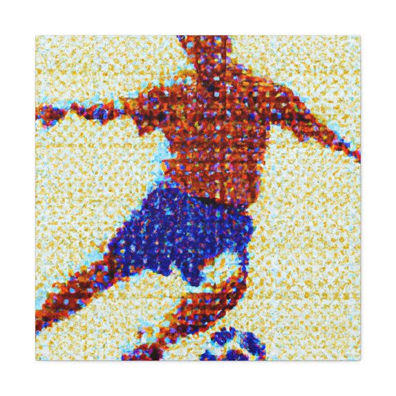 Soccer In Points. - Canvas