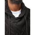 thumbnail image 3 of X RAY JEANS Mens Cable Knit Cowl Neck Sweater, Black, M, 3 of 5