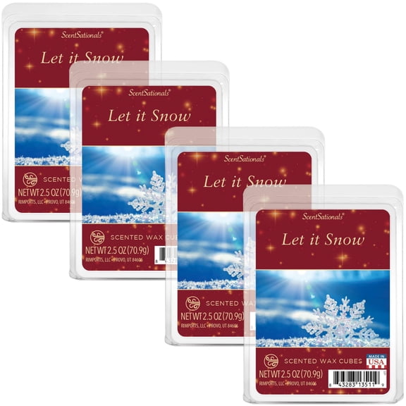 Scentsationals Wax Melts, Wax Cubes Strong Scent – Candy Collection Spicy Hots – Long Lasting Scented Melts for Warmer, 10oz (24-Cubes)