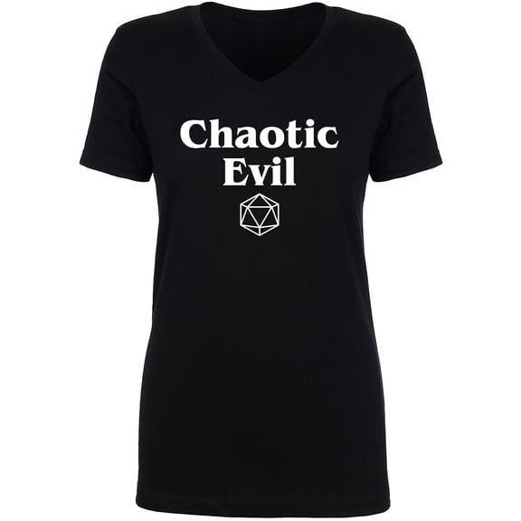 Chaotic Evil Womens V-Neck T-Shirt