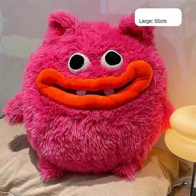 Muñeco feo y lindo, regalo divertido, almohada de verduras con boca grande, juguete de peluche, cosa fea del año