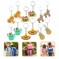 thumbnail image 3 of KAKOWELY 24 llaveros mexicanos con temática de fiesta, bolsas de regalo, adornos colgantes, 3 of 4