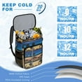 thumbnail image 6 of Holiday and Vacation Cooler Backpack, Insulated Paris Vintage Travel Bag with Adventure, Flight, and Beach Girl Prints for Journey Enthusiasts, 6 of 6