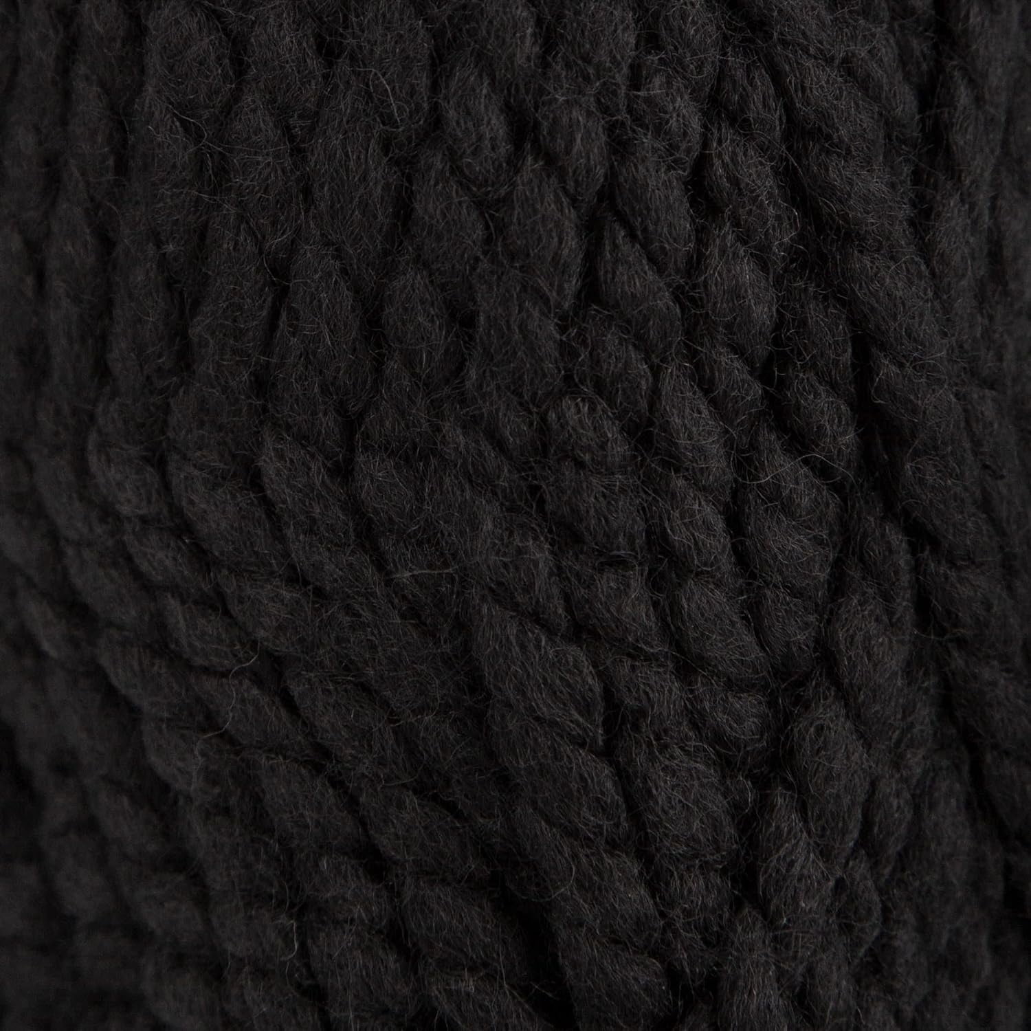 10 Skeins of Sensy Wool Ease Yarn, 3.5 oz, 66 Yards, Gauge 6 Super Bulky (Black)