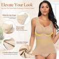 thumbnail image 4 of Vaslanda 3 Packs Women's Shapewear Camisole with Built-in Bra - Tummy Control Compression Tank Tops, 4 of 7