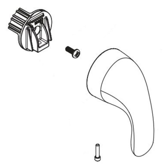 184448 moen chrome hot and cold handle kit