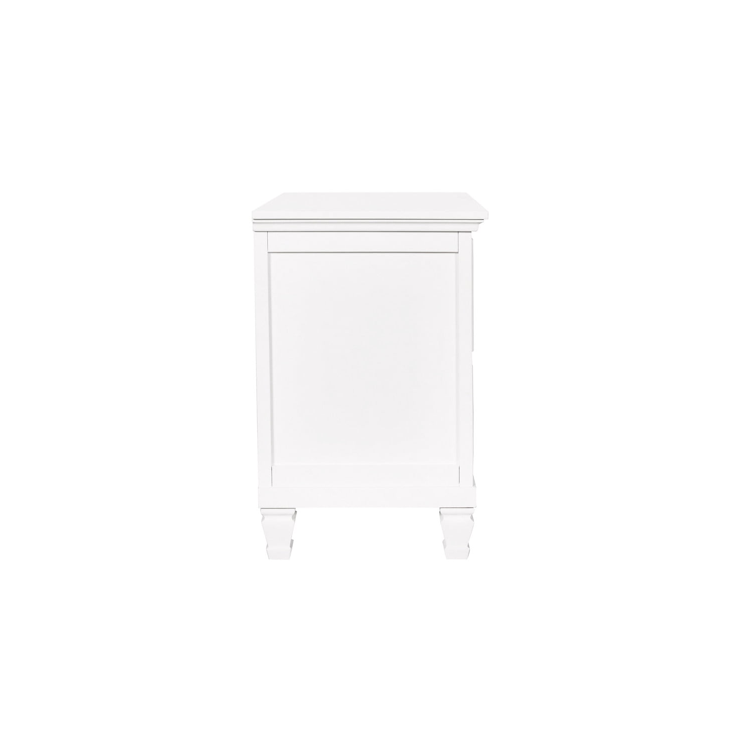 New Classic Furniture Nightstand with 2 Drawers, White
