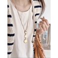 thumbnail image 5 of Layered Triple Pebble Pendant Necklace In Goldtone With Snake Chain, 5 of 14