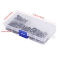 thumbnail image 3 of 40 juegos Botón a presión, botón de metal Popper Pernos prisioneros Sujetador Jeans Accesorios Herramienta artesanal de cuero con caja de almacenamiento (Negro) Ecomeon no, 3 of 4