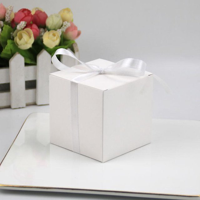 30 pequeñas cajas de regalo, caja de dulces para regalos de boda, despedida de soltera, fiesta de cumpleaños (blanco)