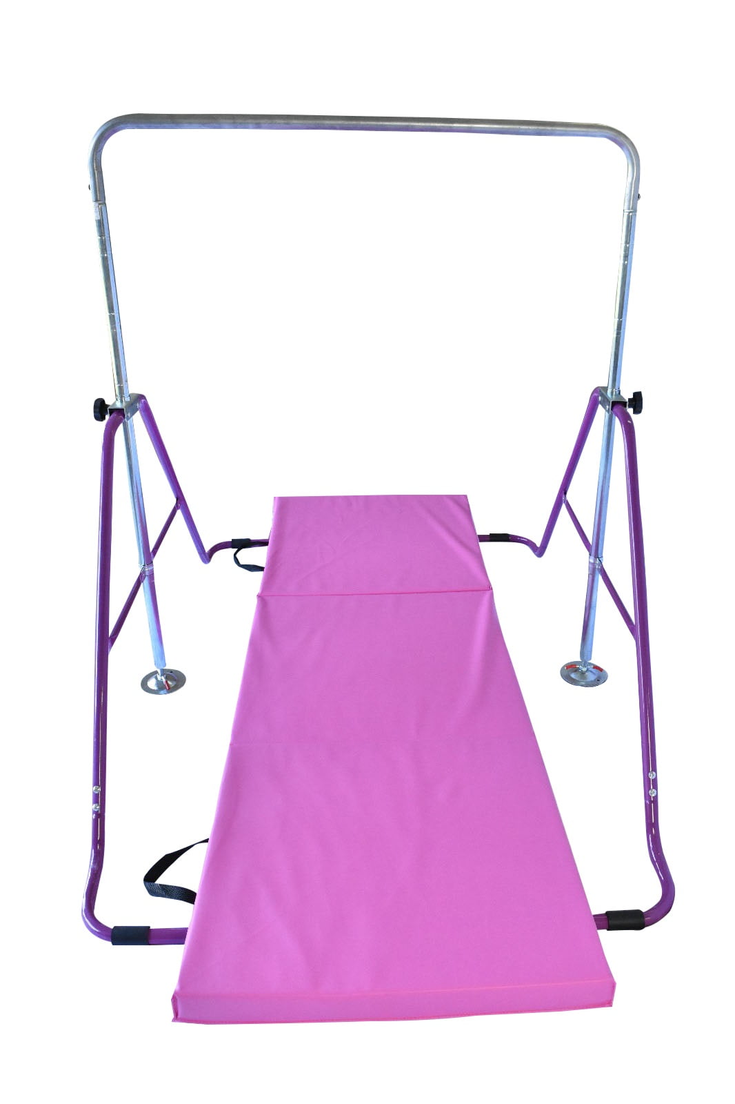 Swing & Trapeze Jungle Kids Monkey Horizontal Kip Bar Pink 6' Gymnastic Mat 
