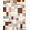 Beige, Pattern 1, variant on ODIKA 4' x 6' Machine Washable Non-Slip Area Rug, Geometric dot High Traffic Rug, Brown, 249633