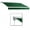 Forest Green, variant on 12 ft. Destin with Hood Manual Retractable Awning, Off White - 120 in.