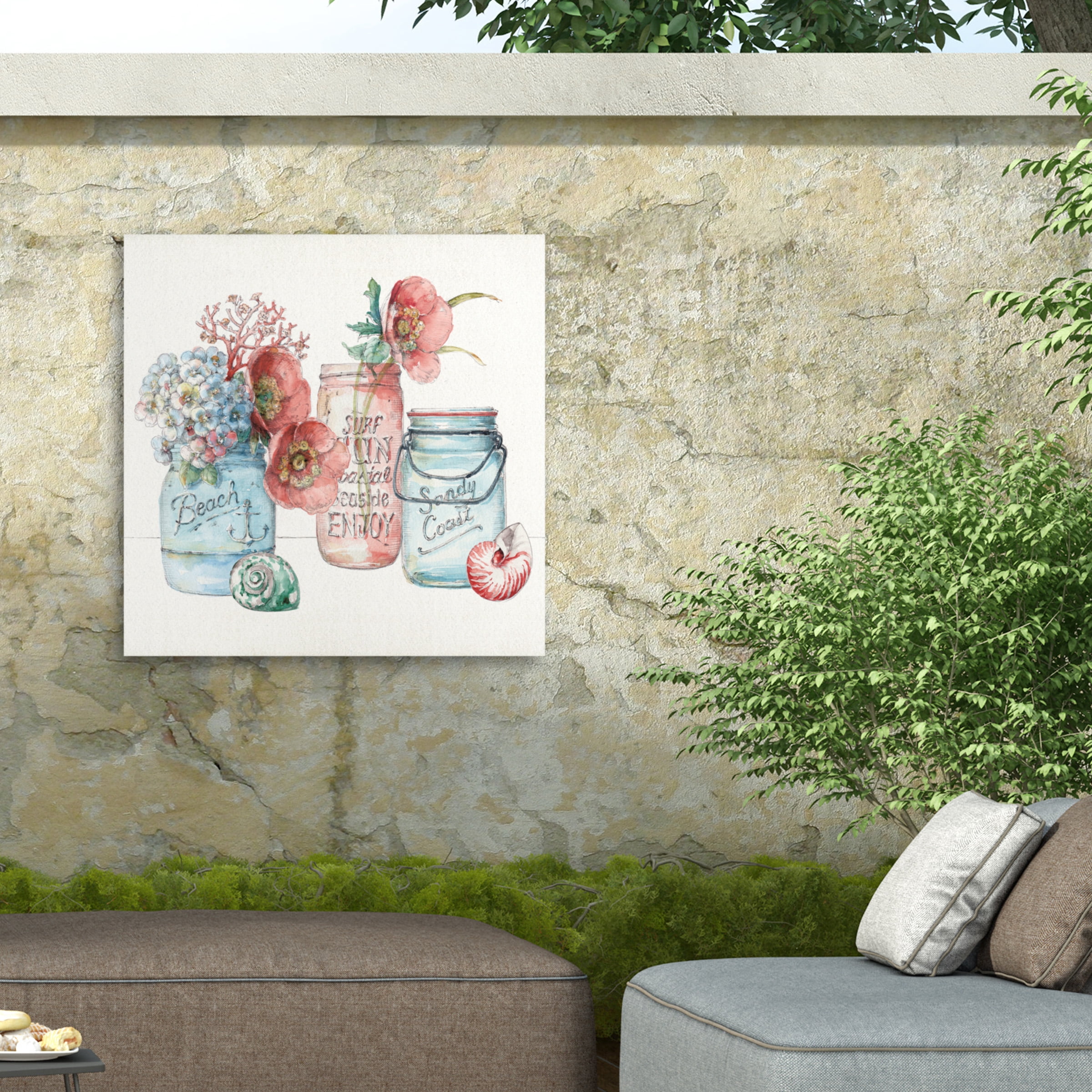 Lisa Audit 'Sea Finds VII' Outdoor Canvas 18x16