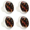 thumbnail image 2 of 4 Pcs Round White Knobs for Kitchen Cabinet Cupboard Dresser Bookcase Musical Instrument Drawer Pulls Handles Home Decor, 2 of 8