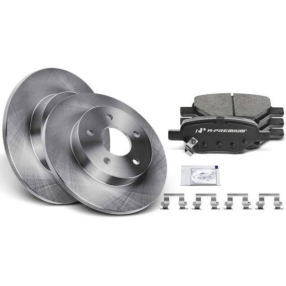 Brake Pad and Rotor Kit 6 - Compatible with 2004 - 2012 Chevy Malibu 2005 2006 2007 2008 2009 2010 2011