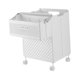 thumbnail image 1 of Cesta de ropa plegable con ruedas, cesta de almacenamiento, contenedor de ropa de gran capacidad. Blanco, 1 of 9
