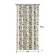 thumbnail image 5 of White Gold Sun Moon Cloud Pattern Shower Curtain 36"x72" ,Bathroom Decorative Shower Curtains Set with 12 Hooks,Modern Waterproof Washable Shower Curtain, 5 of 6