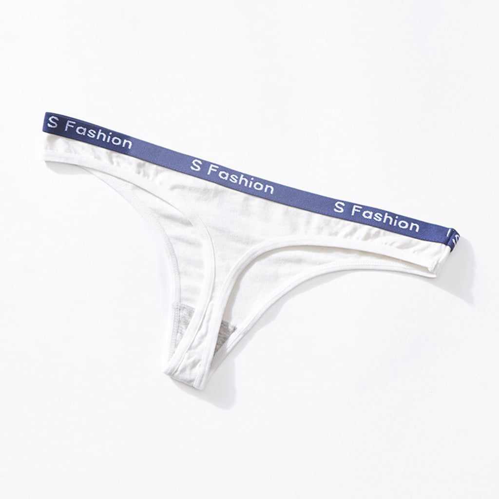Fashion Letter Lingerie Women"s Cotton V-string Thongs Panties Underwear Briefs