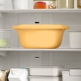 thumbnail image 4 of Colander Bowl with Lid,Detachable Lightweight Space Saving Fruit Vegetable Washing Strainer for Kitchen Food Prep Veggie Storage,Yellow, 4 of 6