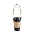 thumbnail image 7 of ZenCart Faux Leather Cup Cover Lanyard Portable Drink Holder Hot Cold Insulation Cup Cover Holder Traveling Cup Holder Beverage Tote Cruise Essentials, 7 of 7