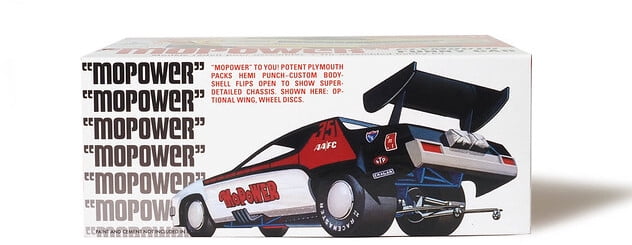 Skill 2 Model Kit Plymouth Funny Car "Mopower" 1/25 Scale Model by AMT