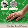 thumbnail image 6 of ODIKA 6'x9' Washable Area Rug Football Sport Design With Gridiron Yard Lines And Team Pennant Motif for Dining Room, Under Table, Office Décor, Non-Slip Chair-Friendly, 6 of 7