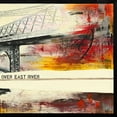 thumbnail image 2 of Laffargue, Caroline 20x20 White Modern Wood Framed Museum Art Print Titled - Walk Over East River II, 2 of 4