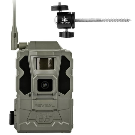 TACTACAM Reveal Pro 3.0 Cellular Trail Camera - Multi-Cellular Network GPS 2 LCD No-Glow IR Wi-Fi Enabled HD Photos & 1080p Videos Long Battery Life Fast Trigger + Tree Mount