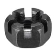 thumbnail image 4 of Tuerca hexagonal ranurada M10x1.25mm, tuerca hexagonal de acero al carbono grado 4.8, negra, paquete de 12, 4 of 6