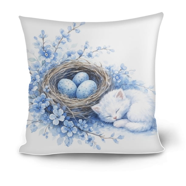 Decoración de Mesa de Pascua Easter -themed Pillowcase Suitable for Drawing On Holiday Decoration A Gift for Children Easter Gifts for Women/Men/Family