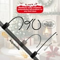thumbnail image 3 of 2025 Christmas Decorations, Garland Hanger for Front Door Frame, Adjustable Wreath Hanger for Front Door, Heavy Duty Christmas Decoration Holder, No Nails or Screws, Fits 18"-67" Doors, Black, 3 of 8