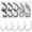 50pcs (5/0-9/0), variant on Inline Circle Hooks Saltwater Fishing Hooks High Carbon Steel Octopus Hook Straight Eye Barbed Point Fish Hook for Catfish Saltwater Freshwater Fishing