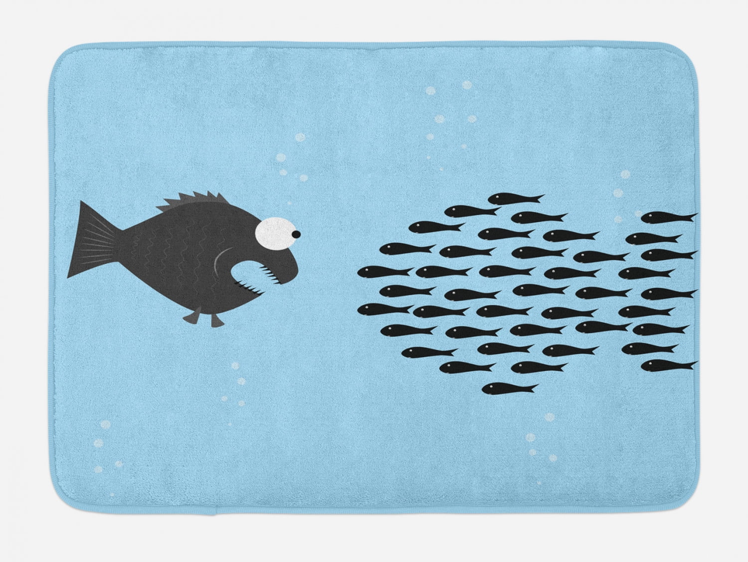 fish bath mat