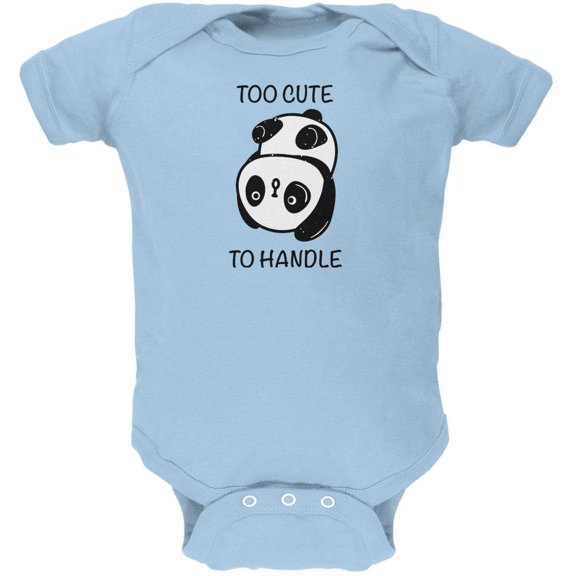 Panda Too Cute to Handle Soft Baby One Piece