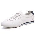 thumbnail image 2 of Men's Lace-Up Color Block Leather Retro Casual Sneakers, 2 of 7