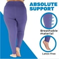 thumbnail image 5 of Compression Leggings for Women 20-30 mmHg Swelling & Edema - Purple, Small, 5 of 9