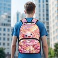 thumbnail image 3 of Aplkyhs Rainbow Axolotl Large Capacity School Backpack for Students Ages 6-18 Ergonomic Padded Adjustable Straps Water Resistant Bookbag for Elementary Middle High School Use, 3 of 7